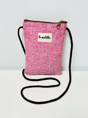 Bolso cuelga mvil La Matilda color rosa