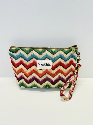 Neceser grande La Matilda color espiga multicolor