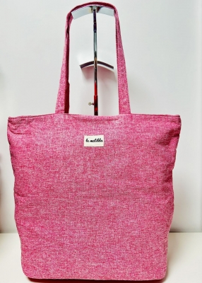 Bolsa Tote Bag grande La Matilda  color rosa