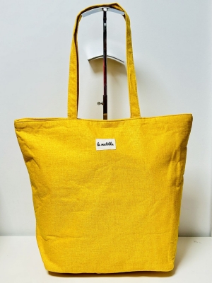 Bolsa Tote Bag grande La Matilda  color amarillo